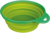 Hunde - Trixie Silikone rejseskål 1 L 18 cm. grøn - TX-25018