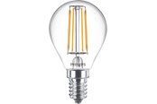 Lyskilder - Philips LED pære Classic Krone 4,3W/827 (40W) Klar E14 - 929001890455