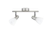 Lamper - Philips Burlap spotskinne, 2xE14, mat krom - 915005219401