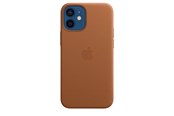 Mobil - Covers & Cases - Apple iPhone 12 mini Leather Case with MagSafe - Saddle Brown - MHK93ZM/A