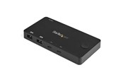 KVM-switch - StarTech.com 2 Port USB C KVM Switch - 4K 60Hz HDMI - Compact UHD Desktop KVM Switch w/USB Type C Cables - Bus Powered MacBook ThinkPad - KVM / audio switch - 2 ports - SV211HDUC
