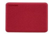 Harddisk - Ekstern - Toshiba Canvio Advance - 1TB - Ekstern Harddisk - Rød - HDTCA10ER3AA