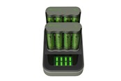 Batteri - GP ReCyko 2x Speed-oplader M451 (USB) med ladestation D851 og 8 stk. AA 2600 mAh NiMH batterier - 202243