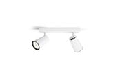 Lamper - Philips Paisley spotskinne, 2xGU10, hvid - 915005529501