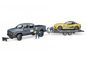 Legetøjsbil - Bruder Dodge Ram 2500 Power Wagon and Roadster - 02504