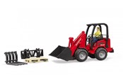 Legetøjsbil - Bruder Schäffer Compact loader 2630 with figure and accessories - 02191