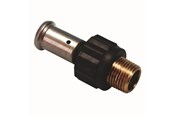 Alu-pex systemer - Henco pres kobling pvdf pres/udvendig gevind 63 mm x 2 - 17PK-6310-N