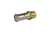 Alu-pex systemer - Henco pres overgangsnippel 16 mm x 12 cusi - 17P-1604-CS