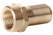 Pex-systemer - Henco muffe adapter til fordelerrør rødgods 20 mm x 1/2 - 18SKS-2004B