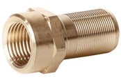 Pex-systemer - Henco muffe adapter til fordelerrør rødgods 20 mm x 3/4 - 18SKS-2005B