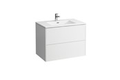 Badeværelsesmøbler - LAUFEN BASE møbelpakke 80 cm, mat hvid - H8649612601041