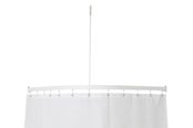 Badeværelsestilbehør - Van Der P Profil 5001 vinkelstang 90x90 cm hvid - 5750-02-90