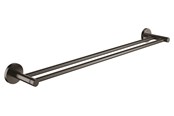 Badeværelsestilbehør - Grohe Essentials dobbelt håndklædestang, 600 mm, børstet hard graphite - 40802AL1