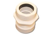 Reservedele & tilbehør til armaturer - Megatherm Kobling 1 1/2" hvid lige - 750363011