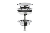 Reservedele & tilbehør til armaturer - Grohe bundventil med push-open, 1 1/4", krom - 65807000