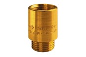 Fittings - Unite haneforlænger 20 mm x 1/2" messing - 743171620