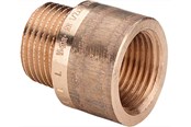 Fittings - Viega haneforlænger 40 mm x 1/2" rødgods - 355005