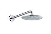 Brus og monteringstilbehør	 - Hansgrohe Raindance S 240 hovedbruser med bruserbøjning, 1 stråletype, krom - 27474000