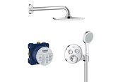 Brus og monteringstilbehør	 - Grohe Grohtherm SmartControl Brusesæt med hovedbruser, krom - 34743000