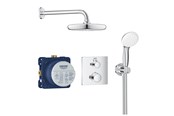 Blandingsbatterier og armaturer - Grohe Grohtherm brusesystem til indbygning, krom - 34729000