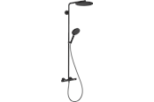Brus og monteringstilbehør - Hansgrohe Raindance Select S Showerpipe 240 brusesystem, 1 stråletype, mat sort - 27633670
