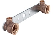 Brus og monteringstilbehør - Viega Gemini montageblok 12 mm x 1/2" x 150 mm rødgods - 121167