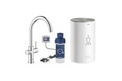 Blandingsbatterier og armaturer - Grohe Red Duo kogende køkkenarmatur med kedel i str. M, krom - 30083001