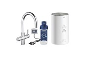 Blandingsbatterier og armaturer - Grohe  Red Basic Duo kogende køkkenarmatur med kedel i str. M, krom - 30320000