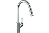 Blandingsbatterier og armaturer - Hansgrohe Focus 240 køkkenarmatur med udtræk, krom - 31815000