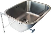 Vaske - Juvel Tempra vaskekar 500 x 400 x 230 mm rustfri stål - 687104210