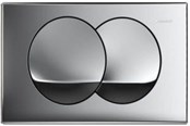 Installationssystemer - Geberit betjeningsplade delta20 forkromet blank - 115.100.21.1