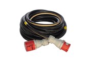 Forlængerledninger - DANCABLES Alukaflex 5g6 32a kabelsæt sort længde 10m ip44 - 38050015