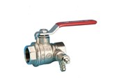 Fittings - Pettinaroli kuglehane m/St greb rød 51CS muffe/aftap 3/4" - 51CS-006