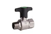 Fittings - Pettinaroli TEA kuglehane m/T greb grøn 52TEU/1 muffe/nippel 1/2" - 52TEU/1-004