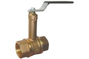 Fittings - GPA Flowsystem Type 380LN kuglehane med høj hals muffe/muffe DN 20 / 3/4" rødgods - 418506506
