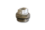 Radiatorer og ventiler - Pettinaroli Luftskrue med o-ring drejelig 1/2", krom - DE-044