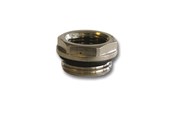 Radiatorer og ventiler - Pettinaroli Nippelmuffe med ring 1/2"x3/8", krom - DE-017