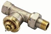 Radiatorer og ventiler - Danfoss FJVR ventilhus 3/8" retur ligeløbende - 003L1010