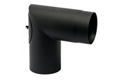 Kedler og skorstene - Metalbestos Knærør 90° 6" med renseklap - 318418150