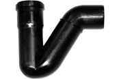 Kloakprodukter - Purus Vandlås p 110 mm 87,5° sort - 192881-110