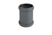 Afløb - ALIAXIS Ht-pp (amax pro) ø75 mm grå dobbeltmuffe - MDW-075-000-000-GD