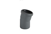 Afløb - ALIAXIS Ht-pp (amax pro) ø75 mm x 15° grå bøjning - KLW-075-019-015-GD