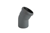 Afløb - ALIAXIS Ht-pp (amax pro) ø50 mm x 30° grå bøjning - KLW-050-018-030-GD