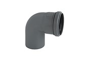 Afløb - ALIAXIS Ht-pp (amax pro) ø75 mm x 87,5° grå bøjning - KLW-075-019-090-GD