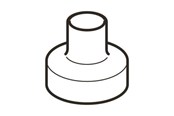 Afløb - Geberit Peh reduktion centrisk geberit ø90x50 mm - 366.560.16.1