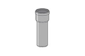 Afløb - Girpi Friaphon ø78 mm x 250 mm pasrør med muffe - SMMF78