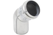 Afløb - Blücher bøjning 45° 50 mm rustfri - 820.045.050