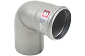 Afløb - Blücher bøjning 87,5° 75 mm rustfri - 820.090.075