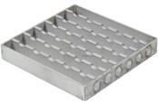 Afløb - Blücher ribberist 168X168X25X25 mm syrefast - 790.168.000.25 S