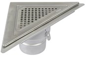 Afløb - Blücher hjørneafløb 110 mm til hjørne - 350.360.110